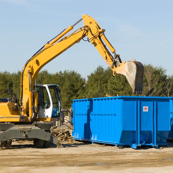 are there any restrictions on where a residential dumpster can be placed in Coffeeville